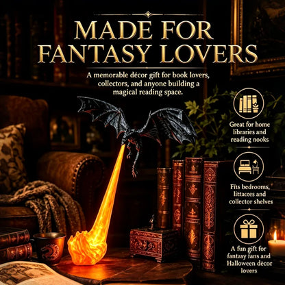 Dragon Bookshelf Nook Light