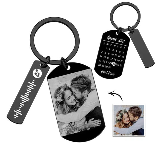 Personalized Photo Calendar Keychain