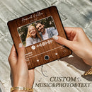Custom Couple Photo Music Fridge Magnet
