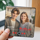 Custom Couple Photo Music Fridge Magnet