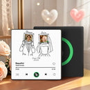 Custom Couple Photo Music Fridge Magnet
