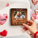 Custom Couple Photo Music Fridge Magnet