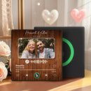 Custom Couple Photo Music Fridge Magnet