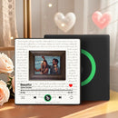 Custom Couple Photo Music Fridge Magnet
