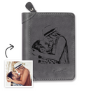 Custom Photo & Engraved PU Leather Wallet – Birthday & Father’s Day Gift