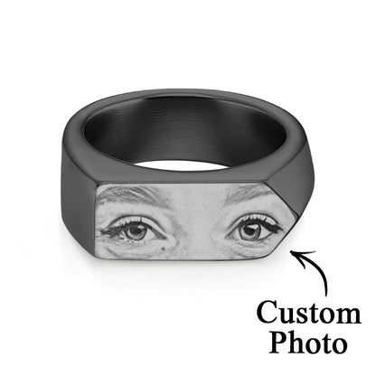 Eyes Engraved Ring Custom Engraved Ring Gift Unique Gift