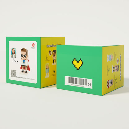 Full Body Customizable 1 Person Custom Brick Figures Small Particle Block Toy Creative Gifts for Her